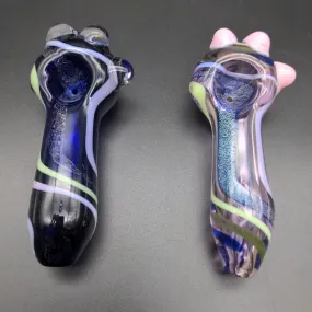 4 Dichro Slime Color Lines Hand Pipe Spoon