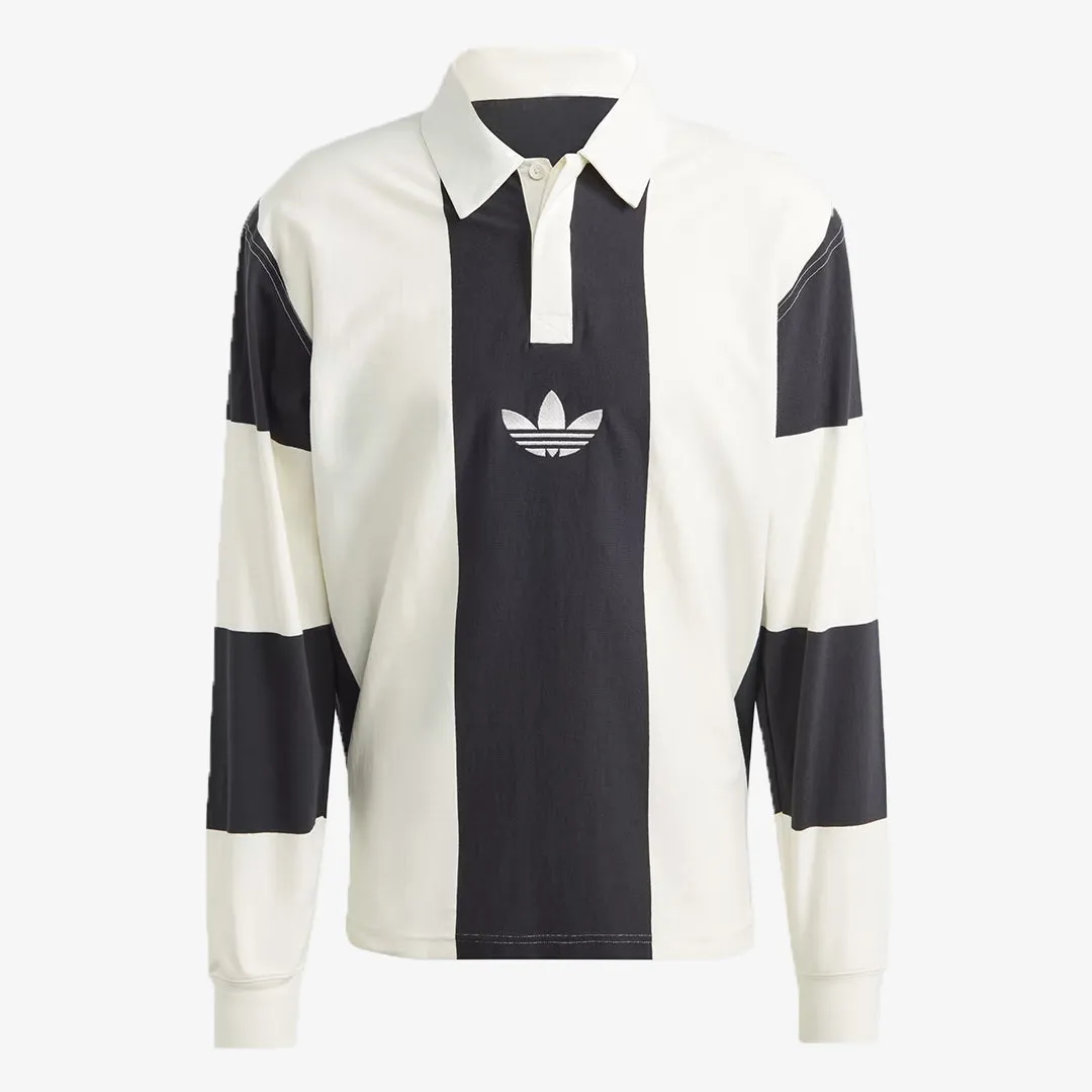 Adidas Originals | HACK RUGBY LONG SLEEVE TEE  { BLACK/WHITE