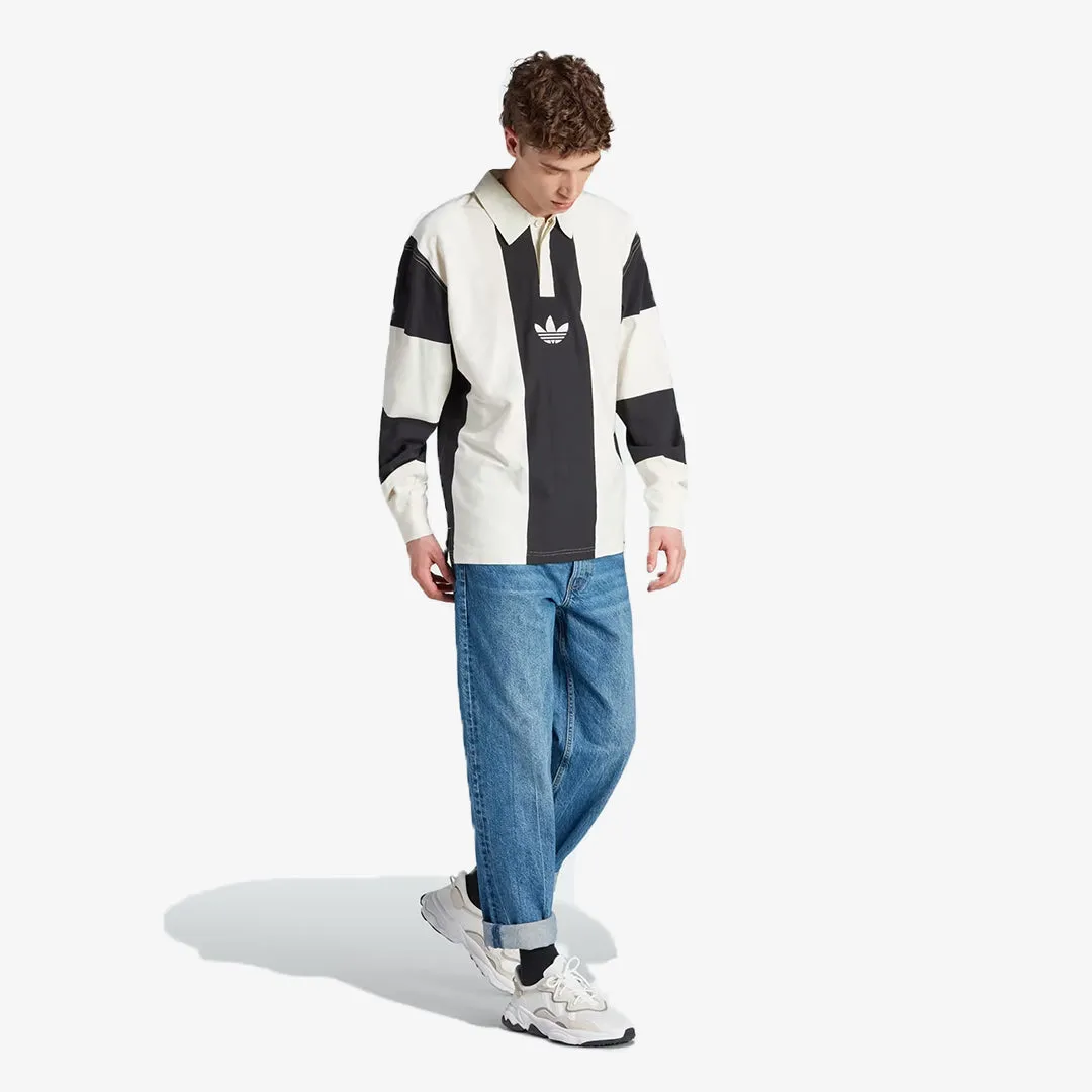 Adidas Originals | HACK RUGBY LONG SLEEVE TEE  { BLACK/WHITE