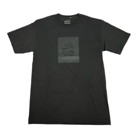 Anti Social Social Club Box Logo Tee (Black/Black)