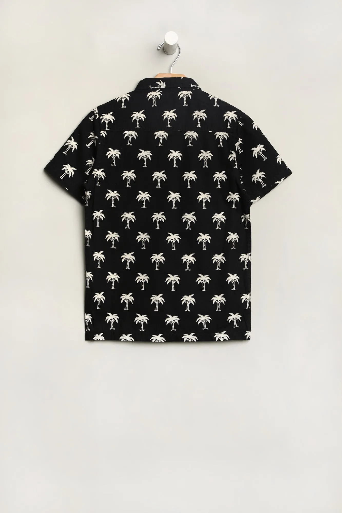 Arsenic Youth Poplin Allover Print Button-Up