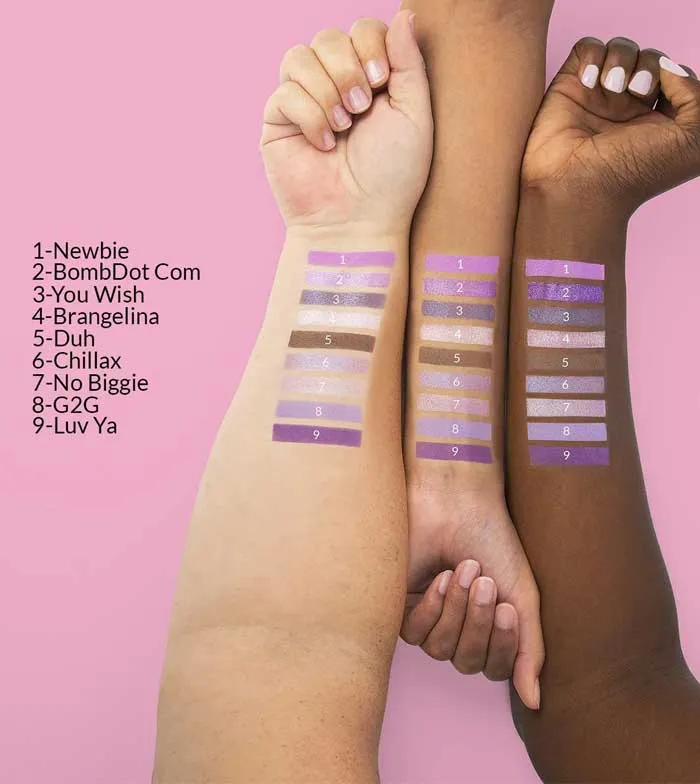 BH Cosmetics - *Totally Plastic* - Mini paleta sombras Iggy Azalea - Purple platforms