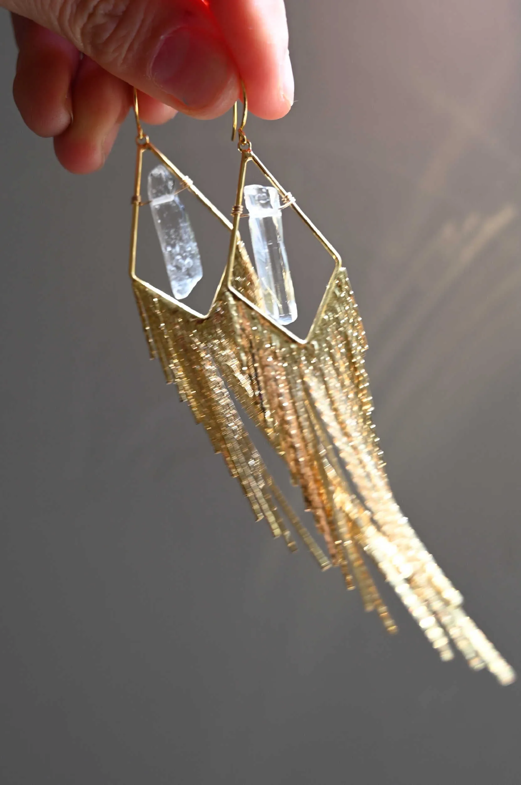 Big Vision Quartz Earrings