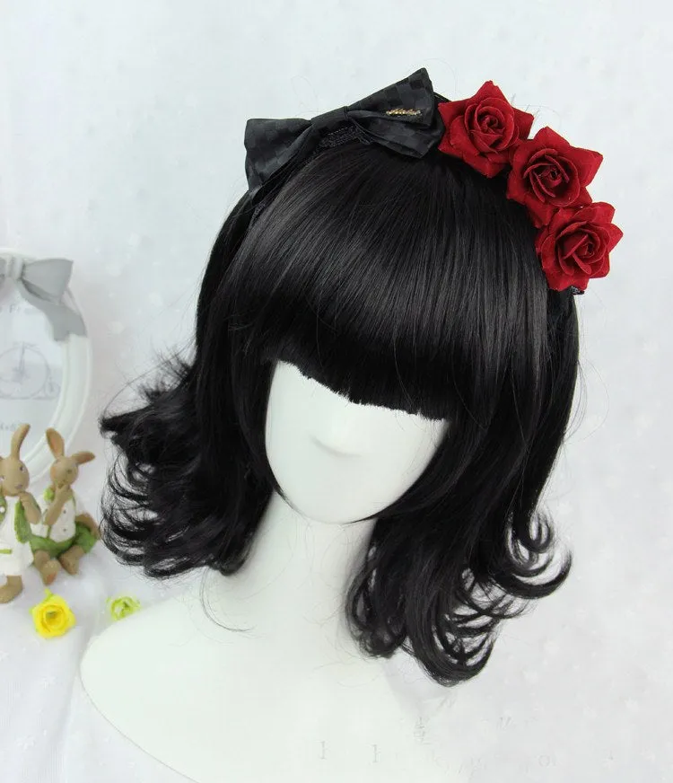 Black Short Bang Wig SD00721