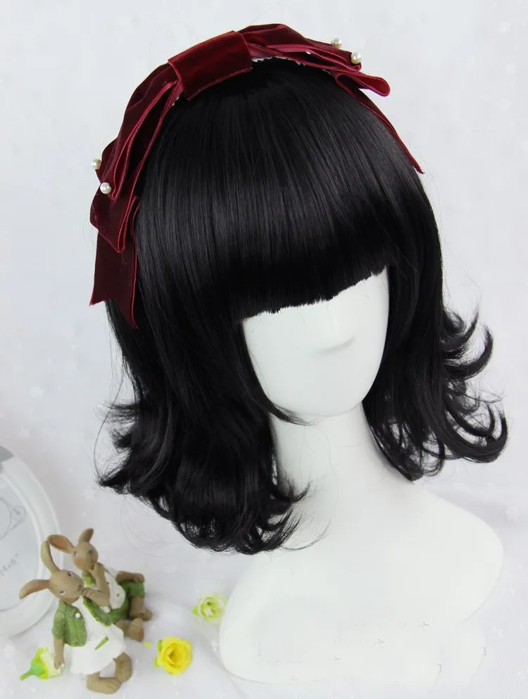 Black Short Bang Wig SD00721