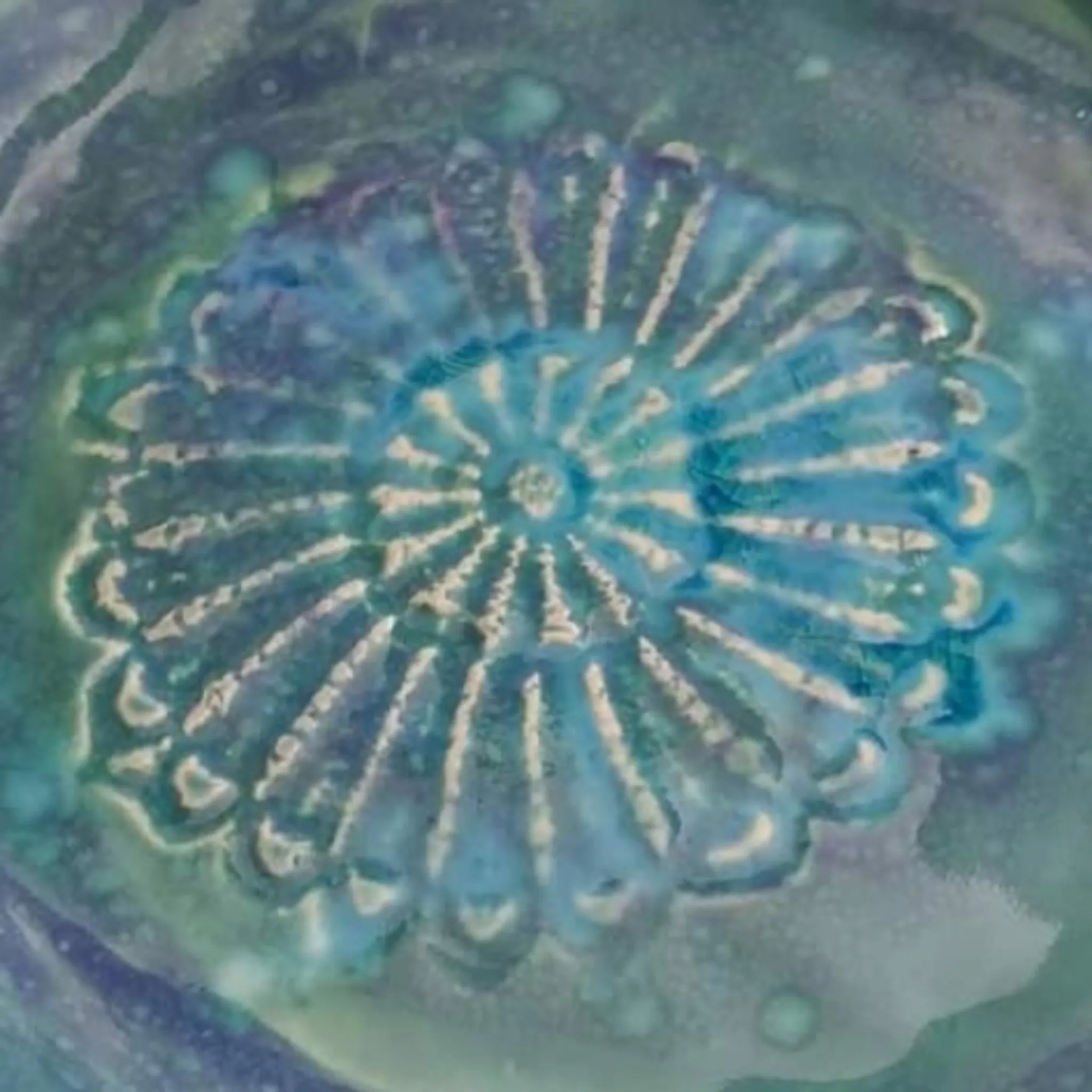 Blue Mandala Ceramic Plate