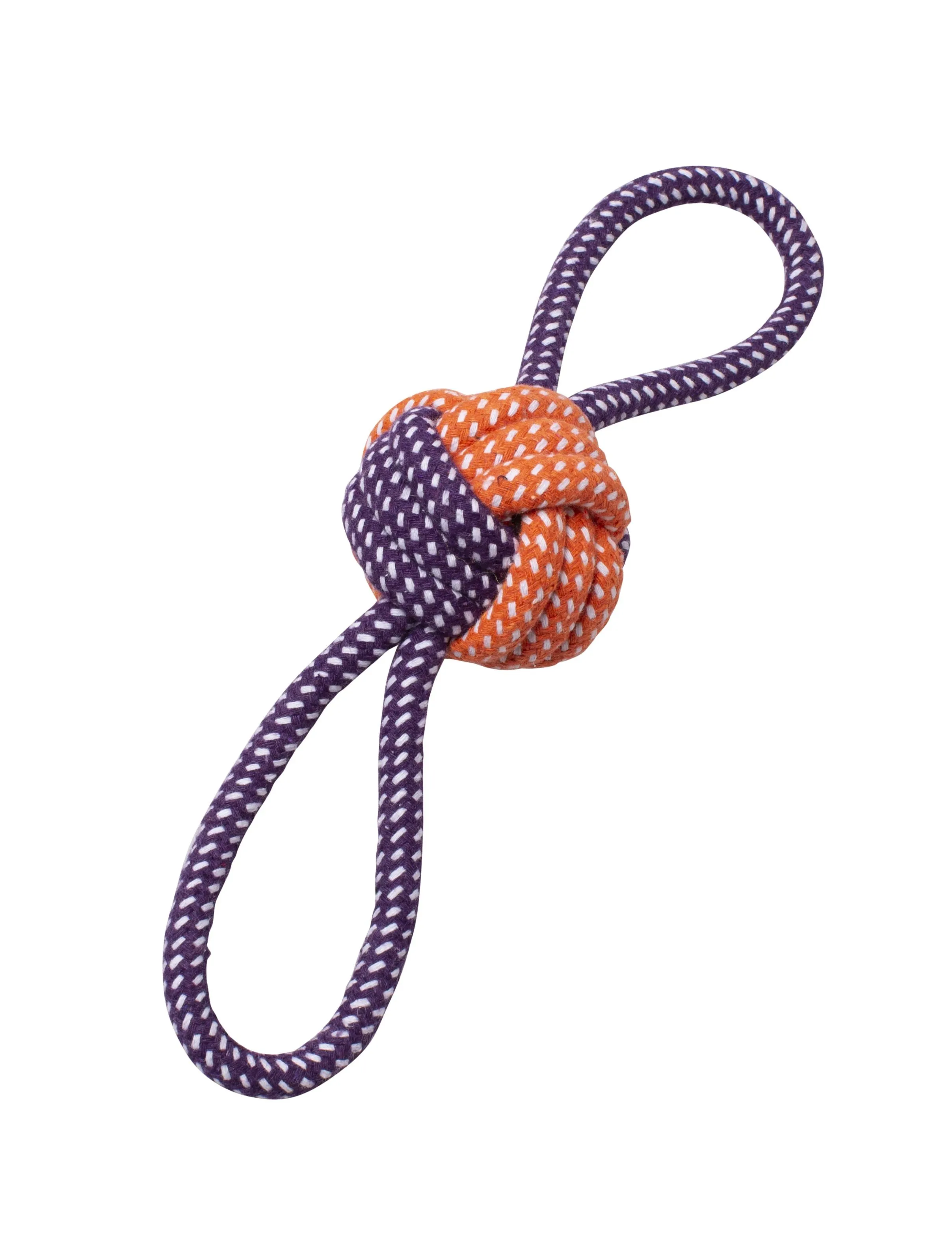 Bud'z Rope Monkey Fist Butterfly - Orange And Purple Dog Toy (11)