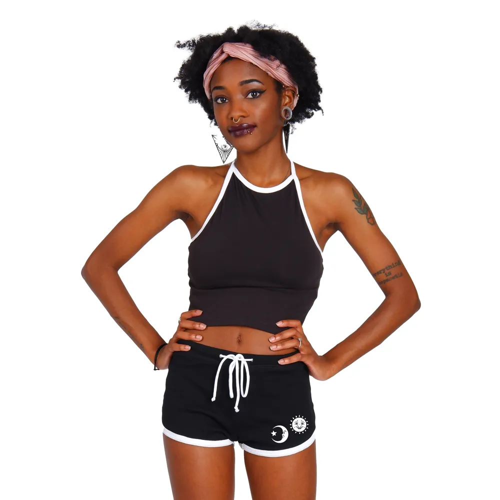 Celestial Sun Moon Short Shorts