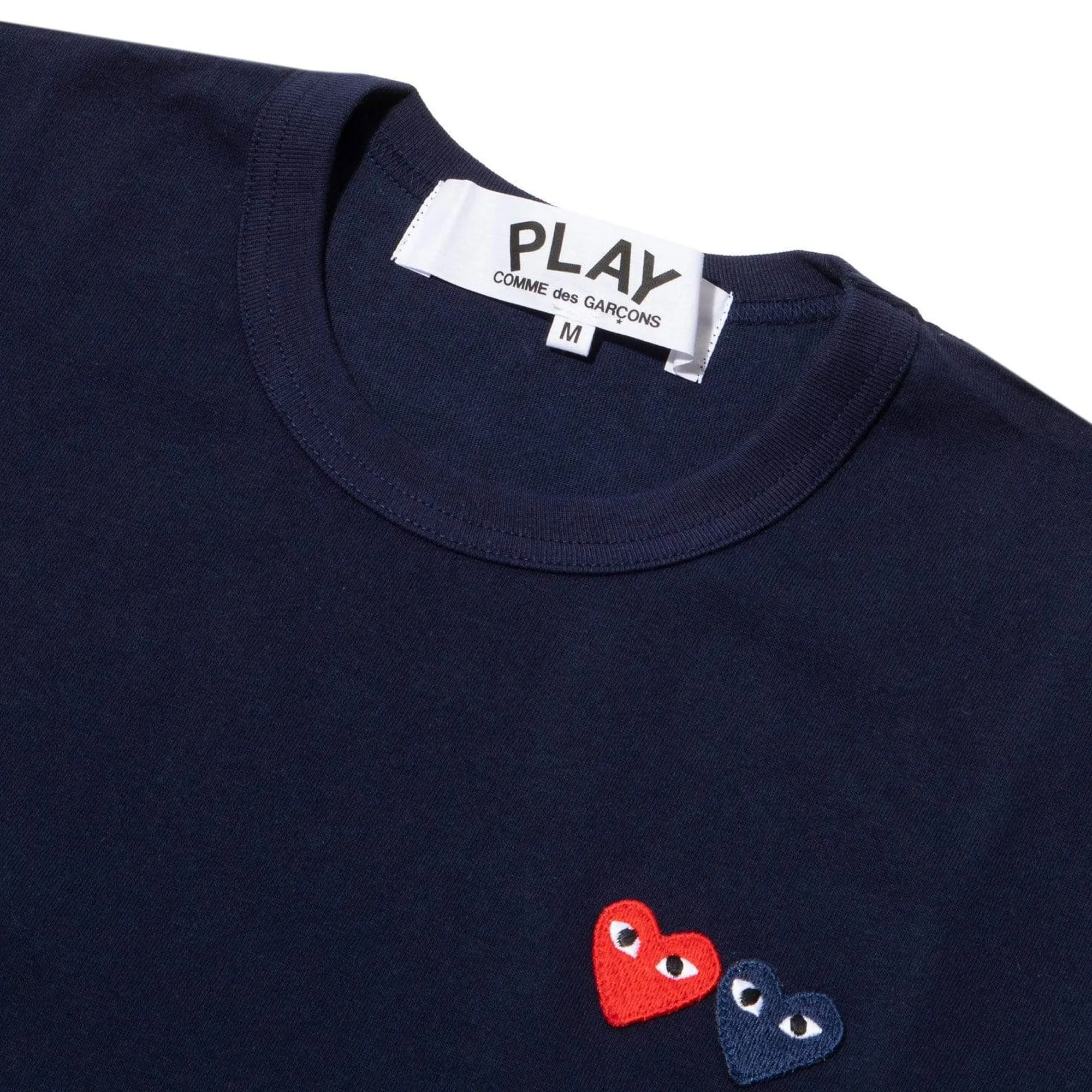 Commes des Garcon Play Mens Double Heart SS Tee