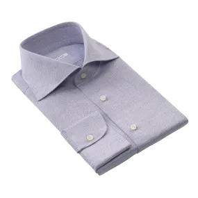 Cotton and Hemp-Blend Shirt in Light Blue