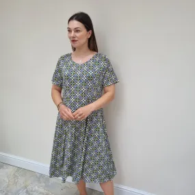 Elasticated Patterned Dress