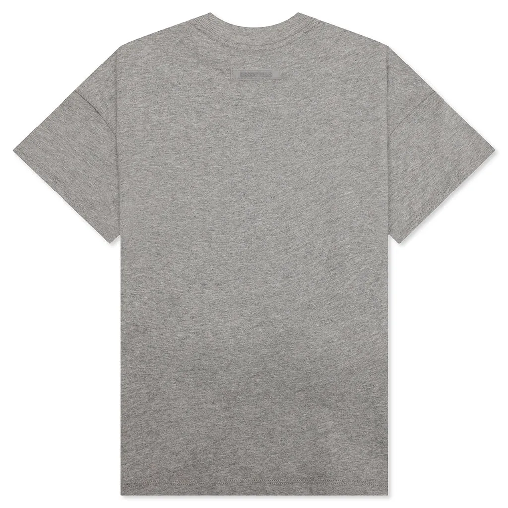 Essentials Kid's S/S Tee - Dark Heather Oatmeal