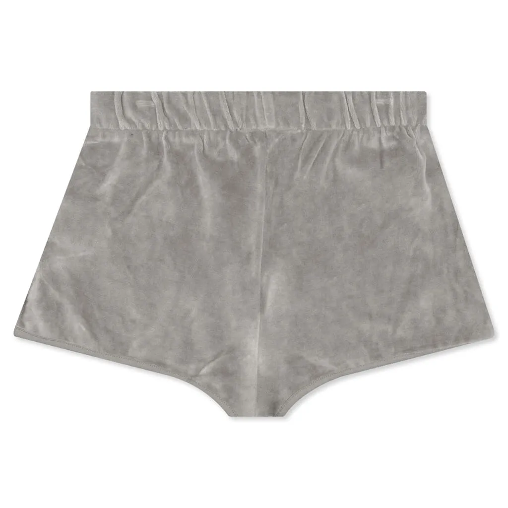 Essentials Women's Velour Beach Short - Desert Taupe