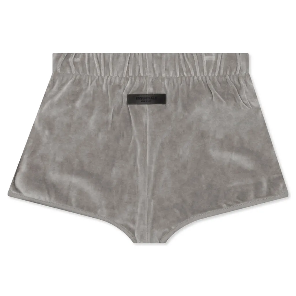 Essentials Women's Velour Beach Short - Desert Taupe