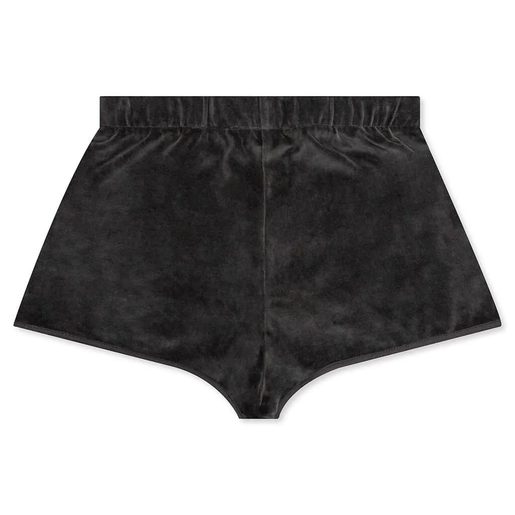 Essentials Women's Velour Beach Short - Iron