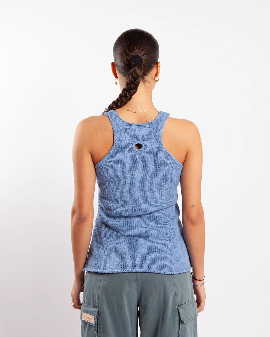 Holzweiler Wou Knit Singlet Light Blue