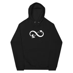 Infinity Heart and Snowboarding 1 - Unisex Premium Organic Hoodie