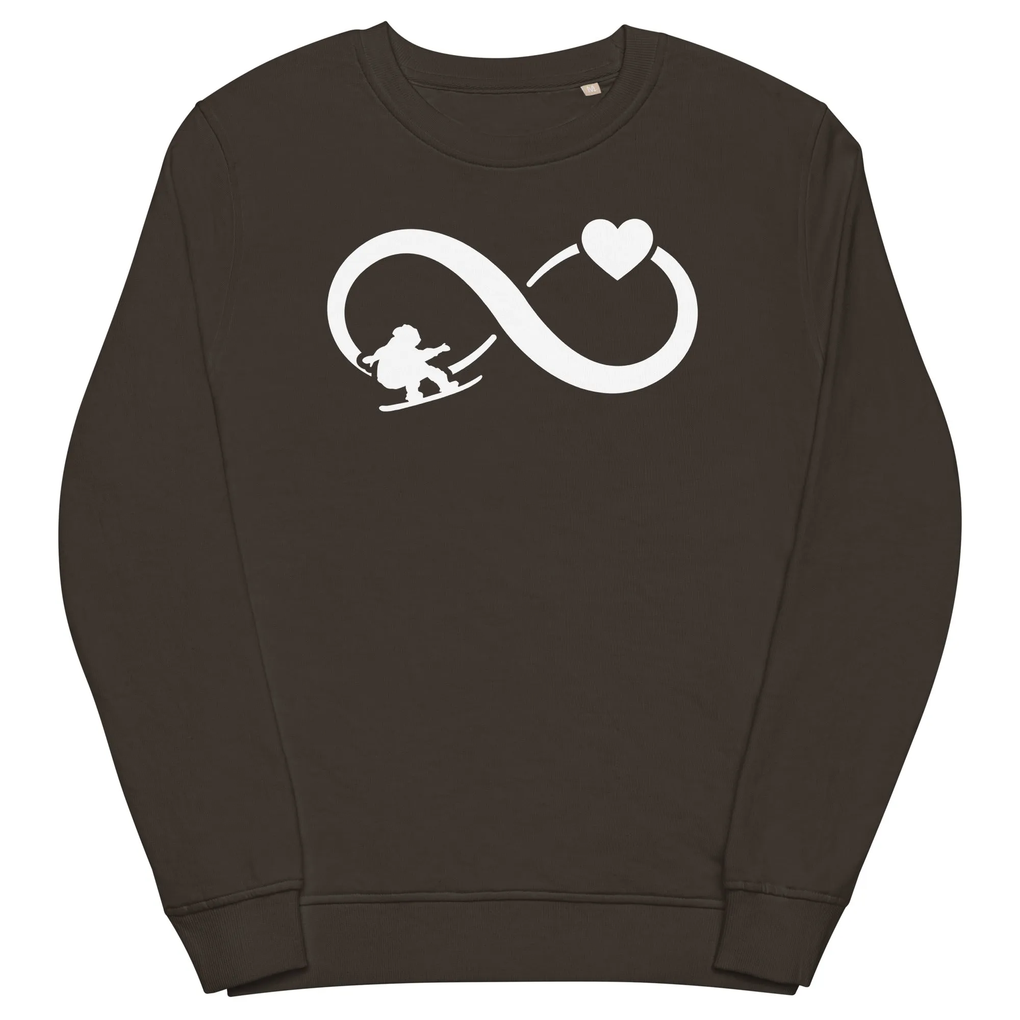 Infinity Heart and Snowboarding - Unisex Premium Organic Sweatshirt