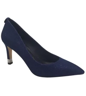 Kate Appleby Womens Navy Sparkle Low Heel Court Shoe - Wemyss