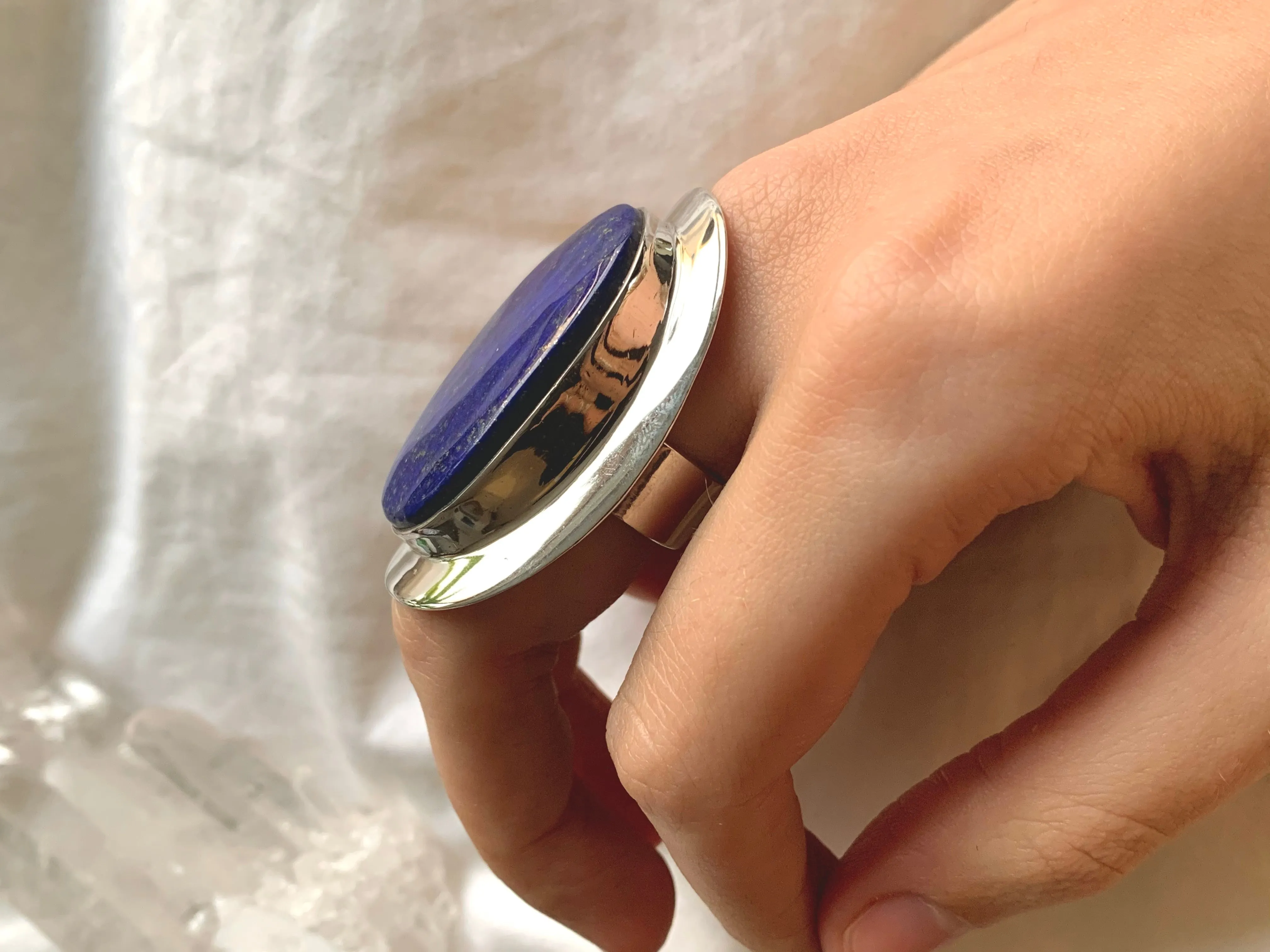 Lapis Lazuli Medea Ring - XXLarge Oval (US 8.5)