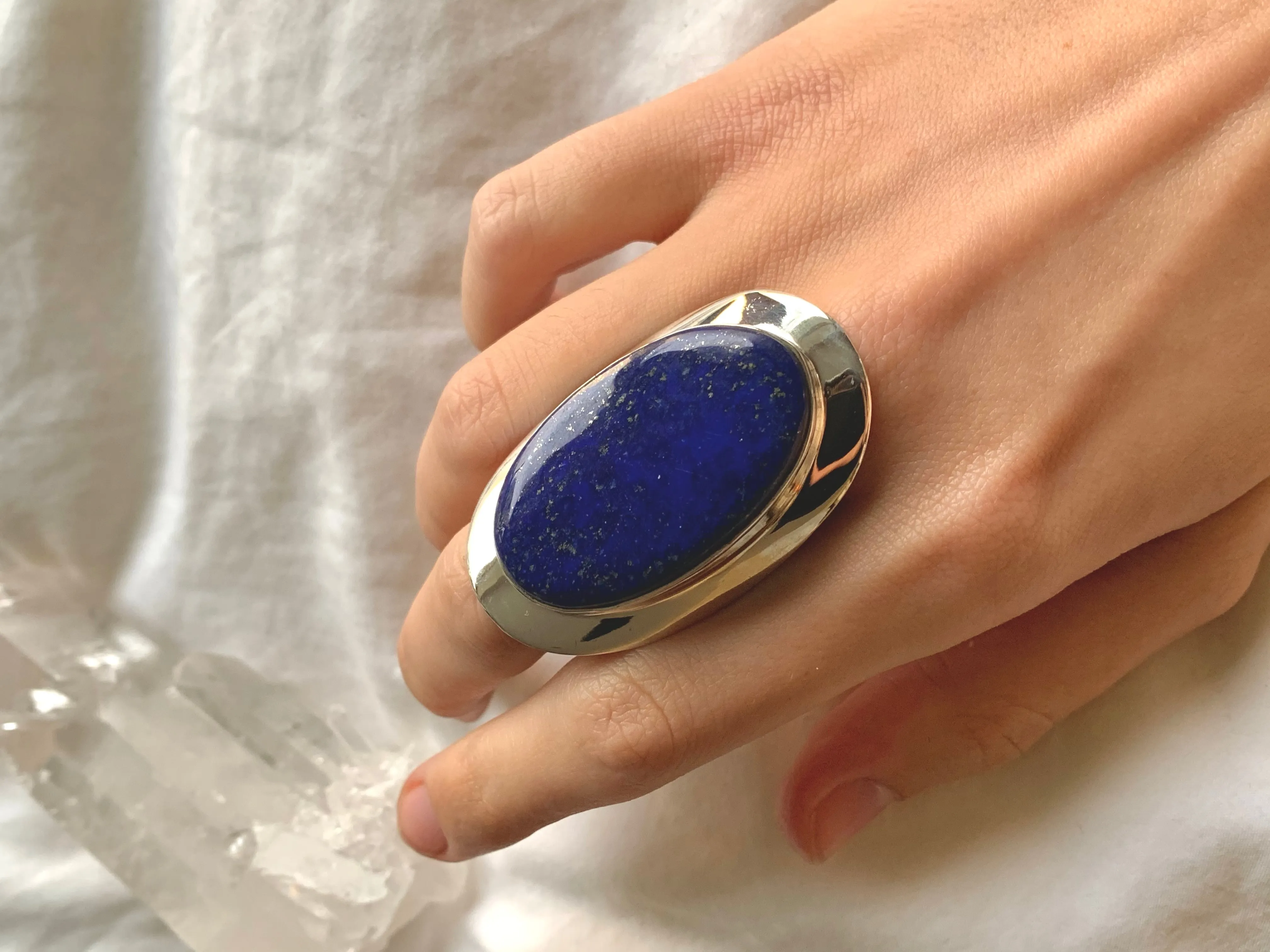 Lapis Lazuli Medea Ring - XXLarge Oval (US 8.5)