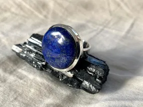 Lapis Lazuli Naevia Ring - Round - US 6.5 (One of a kind)