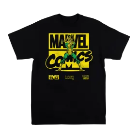 Marvel Comics Loki Black Tee