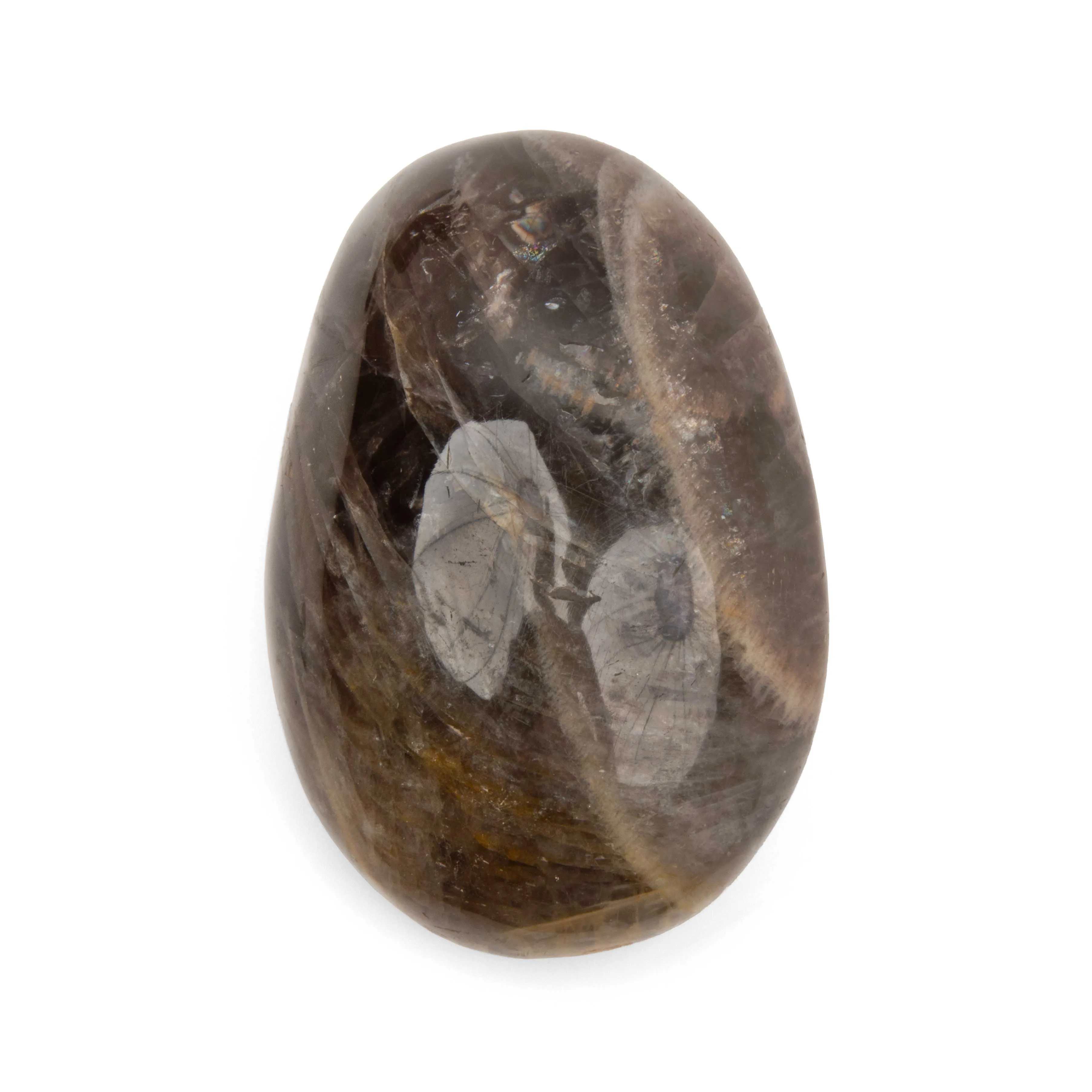 Moonstone - Black, Palm, Polished