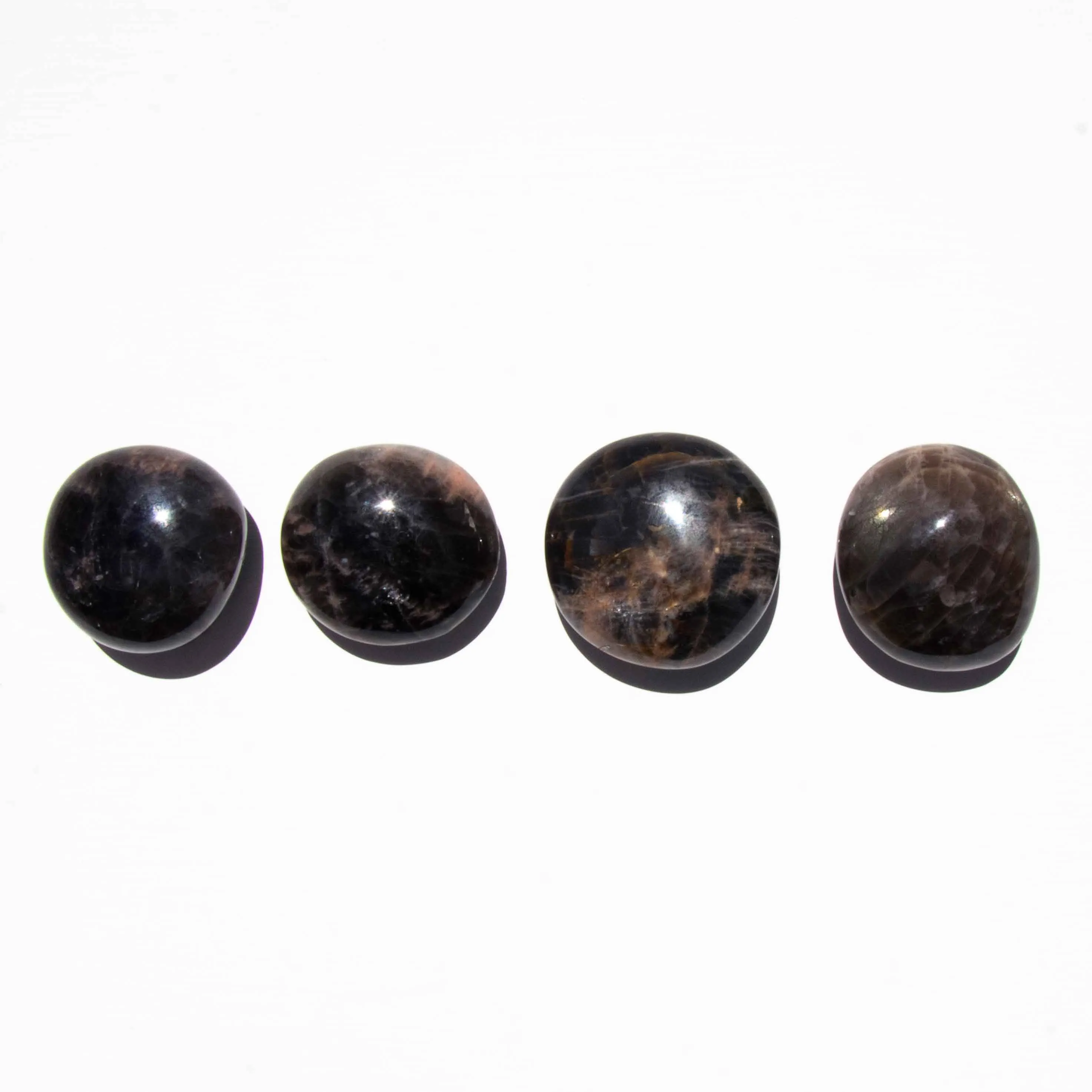 Moonstone - Black, Palm Stones