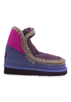 MOU Eskimo 18 Color Block Stivaletto Pelo Donna Cyclamin Purple