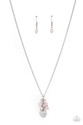 Paparazzi Pop It and LOCKET - Pink Heart Necklace