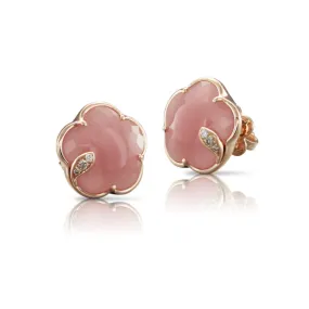 Pasquale Bruni - Petit Joli - Earrings with Pink Chalcedony and Diamonds, 18k Rose Gold