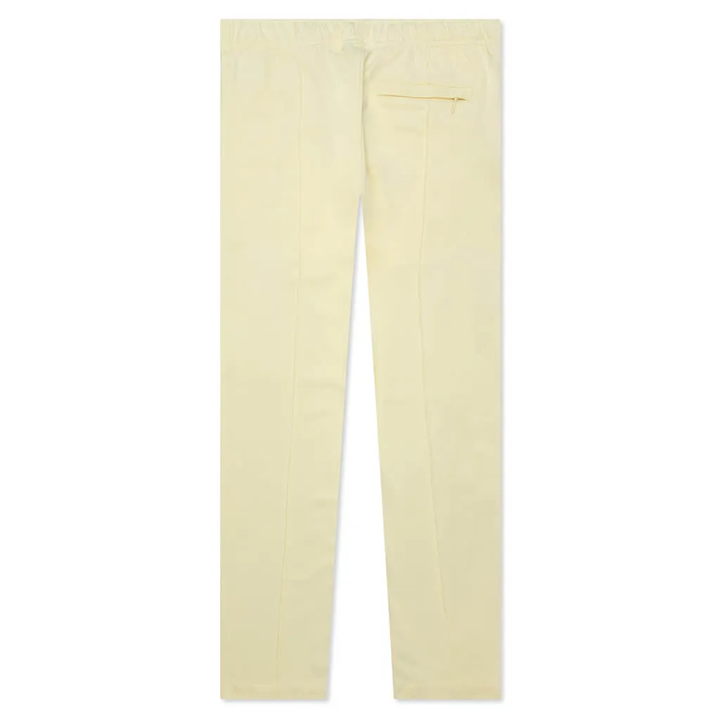 Poly Track Pant - Pale Yellow