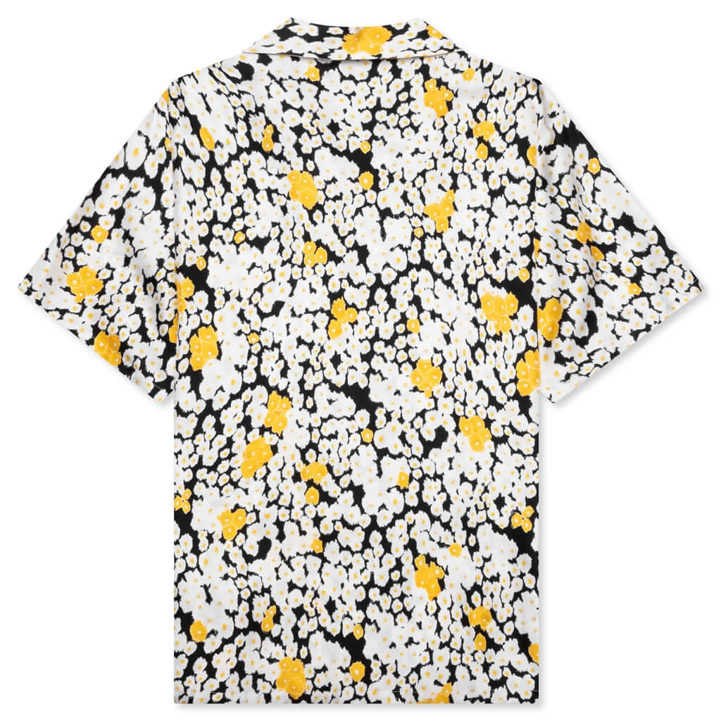 Printed Bowling Shirt - Black