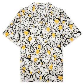 Printed Bowling Shirt - Black