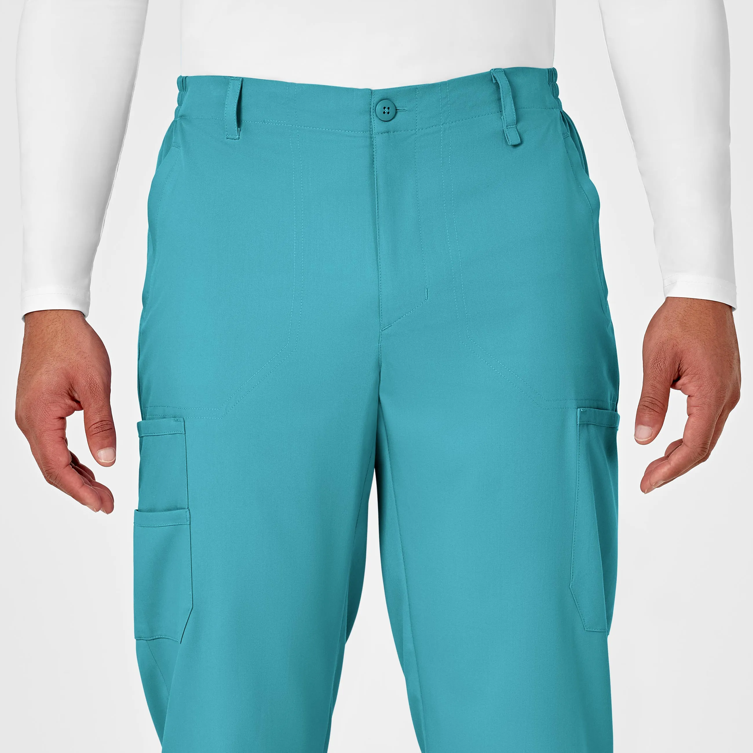 PRO Men's Cargo Scrub Pant - Teal Blue