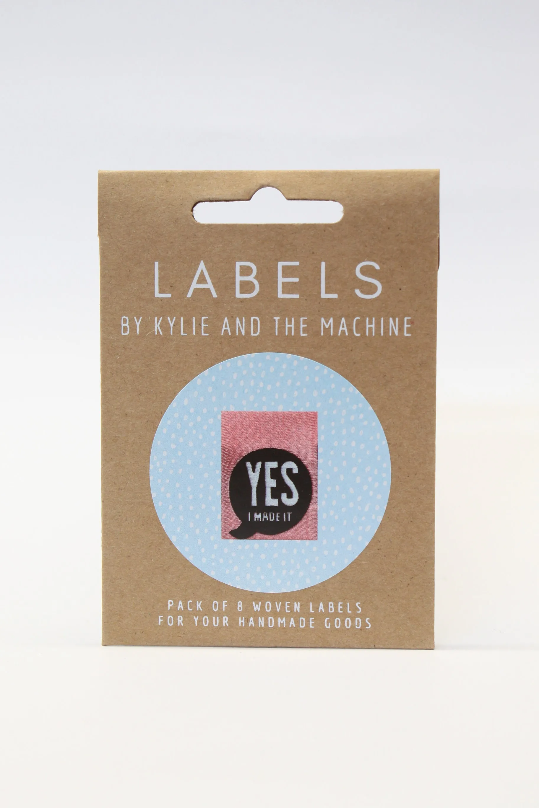 "YES I MADE IT" - woven sewing labels 8 Pack