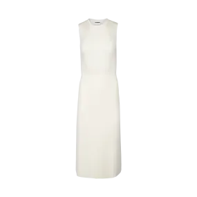 Ribbed Midi Dress Ivory