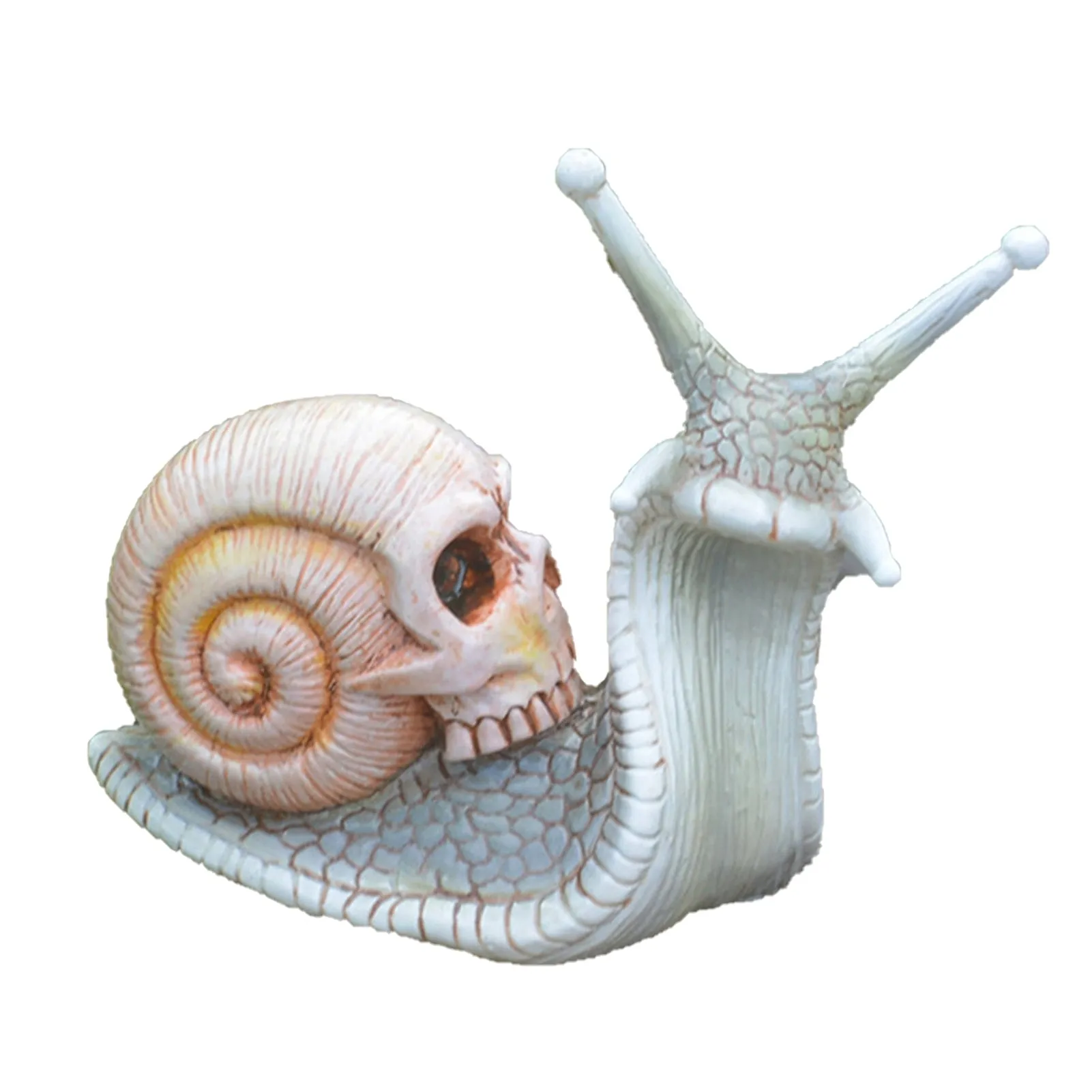 Snail Sculpture / Skull Sculpture / Snail Garden Statues / Gothic Decoration