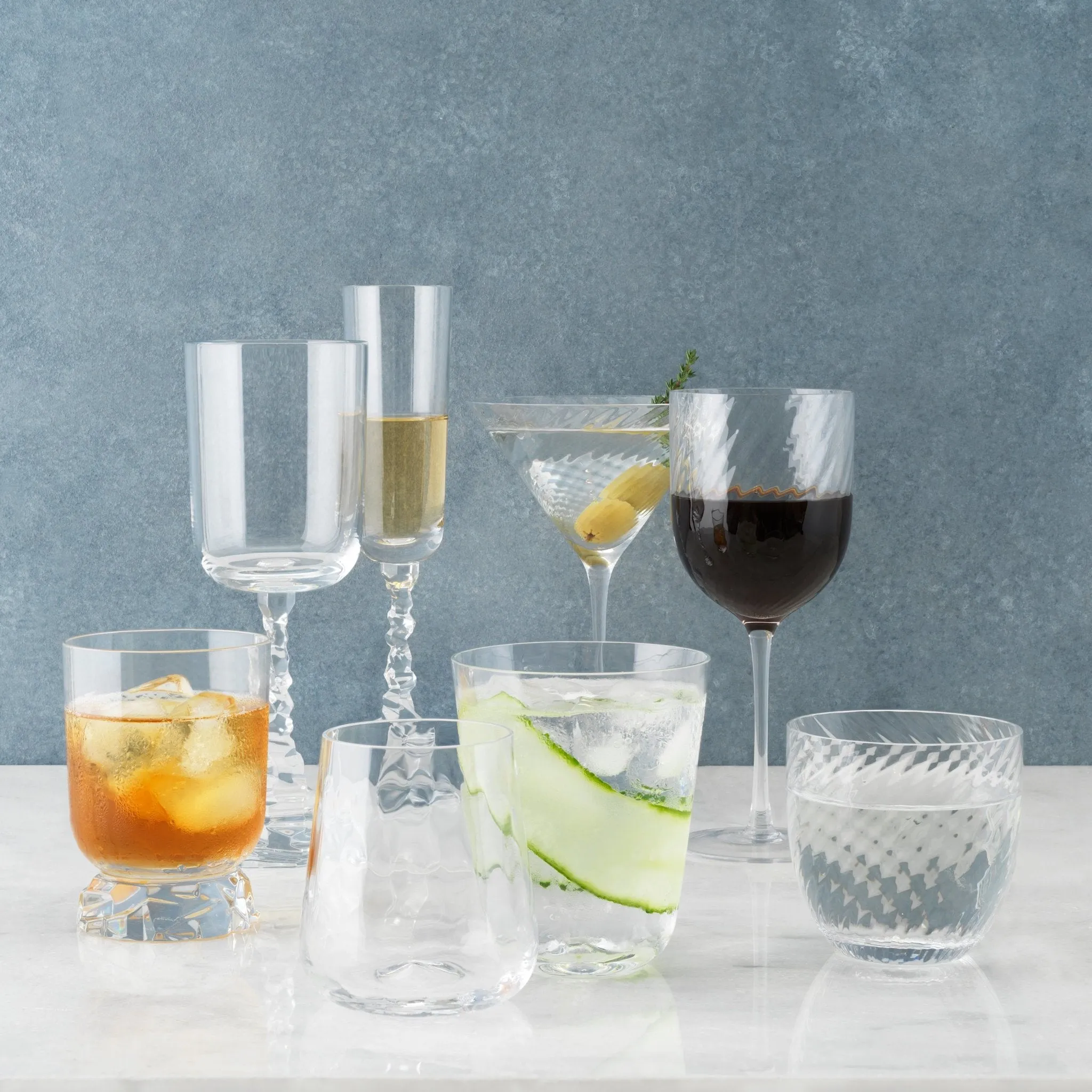 Twist Diamond Glassware