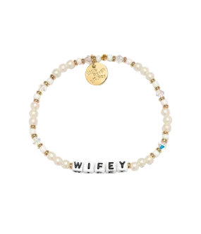 Wifey Bracelet in White