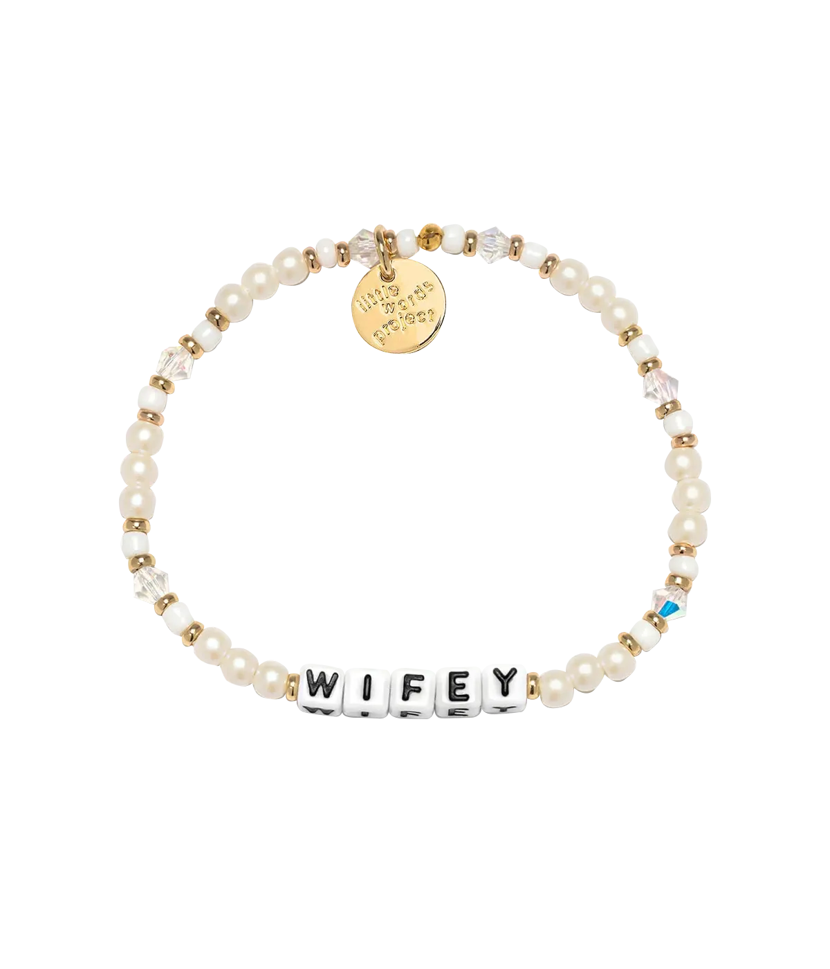 Wifey Bracelet in White