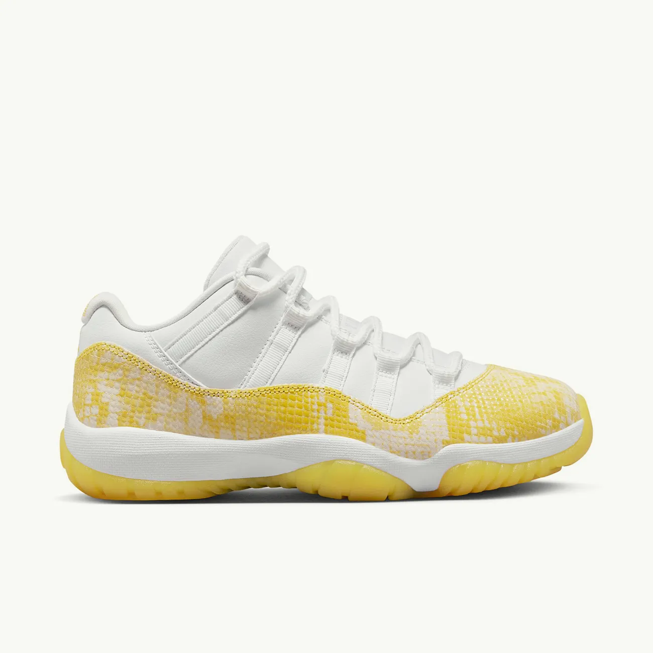 WOMENS AIR JORDAN 11 RETRO LOW WHITE TOUR YELLOW WHITE