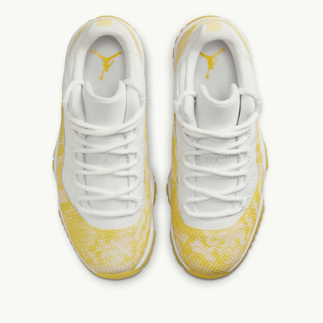 WOMENS AIR JORDAN 11 RETRO LOW WHITE TOUR YELLOW WHITE